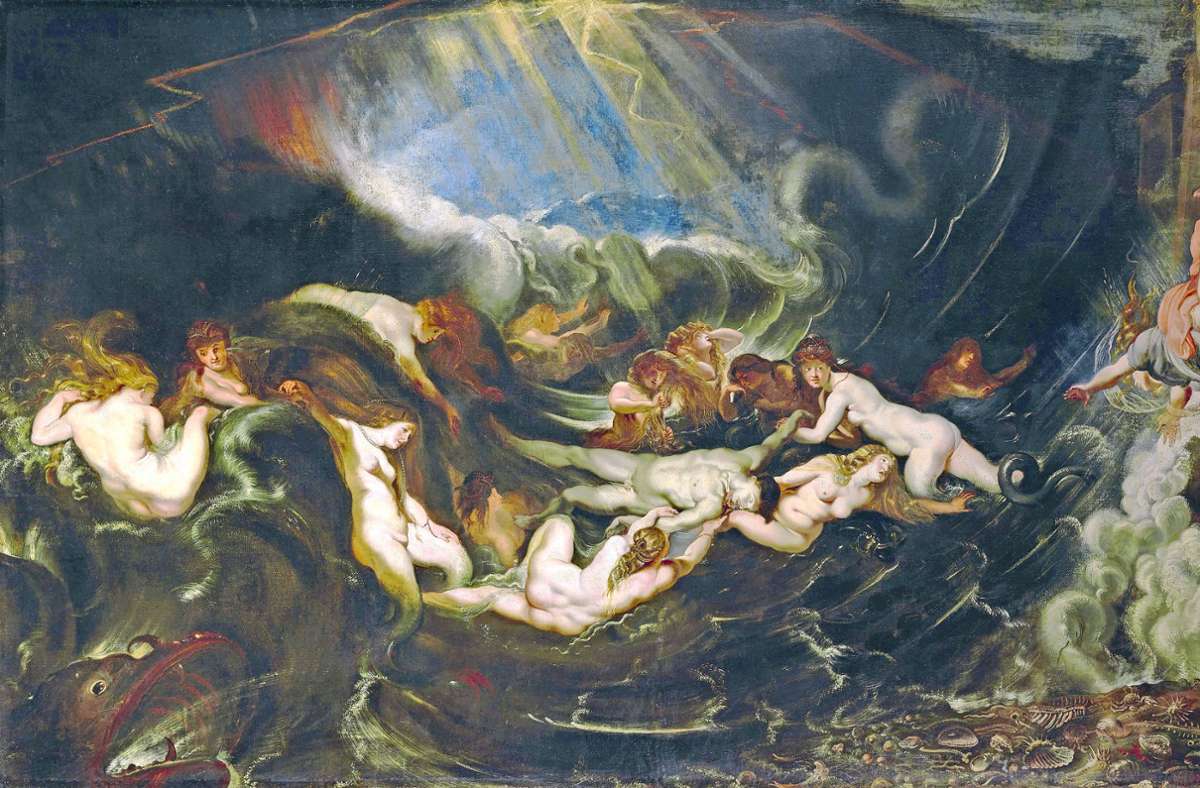 Dramatisch und lebendig: „Hero und Leander“ (um 1609-1618) von Rubens, das die Staatsgalerie von der Gemäldegalerie Alte Meister in Dresden ausgeliehen hat.