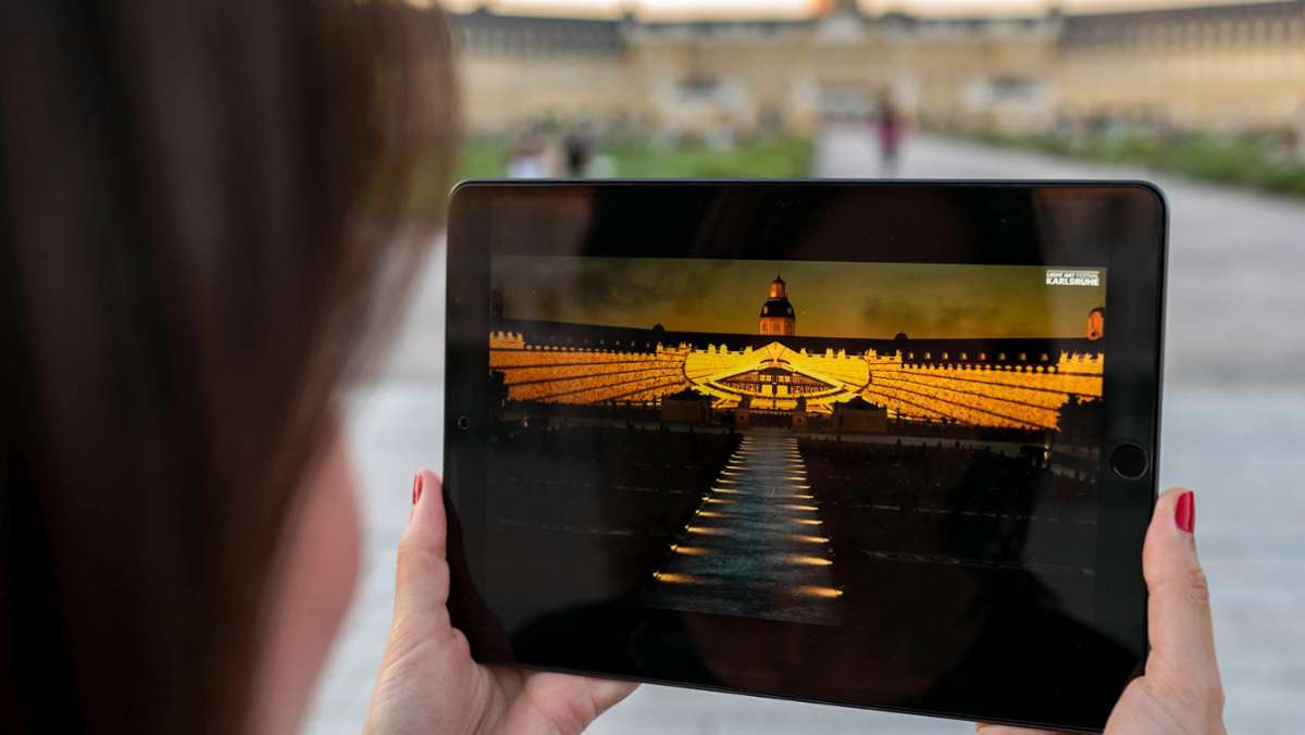 Karlsruhe: Virtuelle Schlosslichtspiele  feiern Premiere