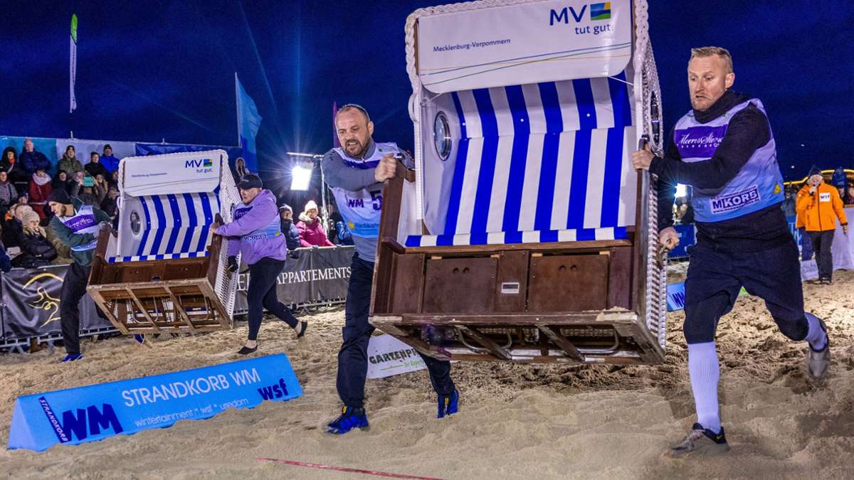 Strandkorb-WM auf Usedom: Kurioser Wettbewerb gegen die Saure-Gurken-Zeit