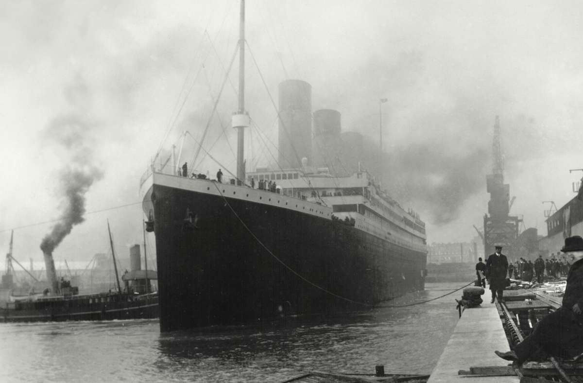 Leinen los! Am 10. April 1912, 12 Uhr, verlässt die Titanic  den  Hafen von Southampton.Foto:Jens Ostrowski Foto:  