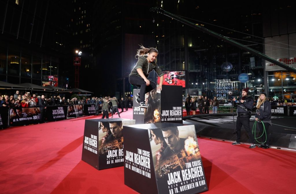 „Jack Reacher“ ist ein actionreicher Thriller und auch auf dem Roten Teppich wurden Action ...