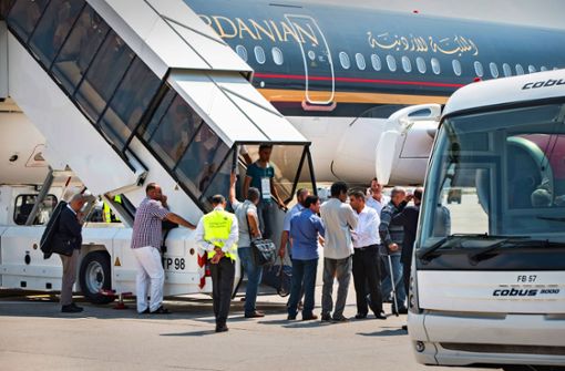 Im Sommer 2013 landeten die ersten libyschen Patienten in Stuttgart. Foto: Achim Zweygarth