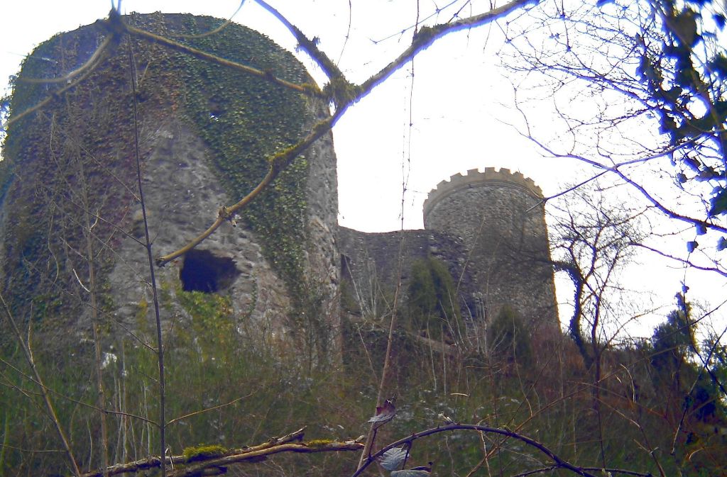 Burg Husen: Die Höhenburg im Tal der Kinzig im Schwarzwald über der Stadt Hausach im Ortenaukreis wurde 1246 sie erstmals als „Castrum Husen“ erwähnt.