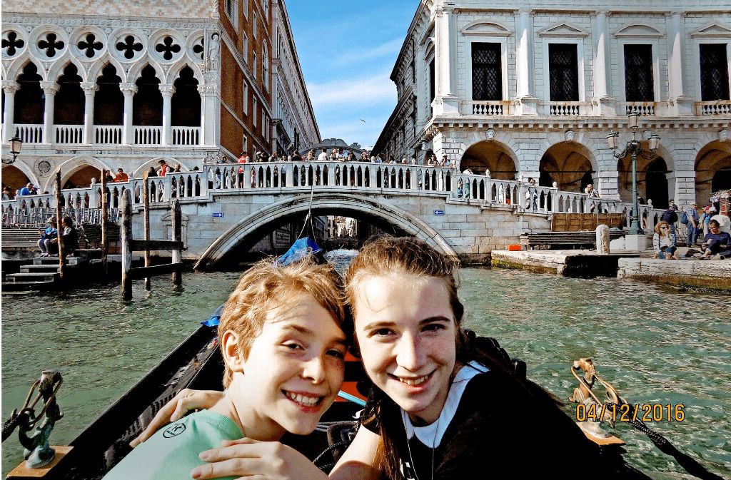 Tristin und Emily in Venedig