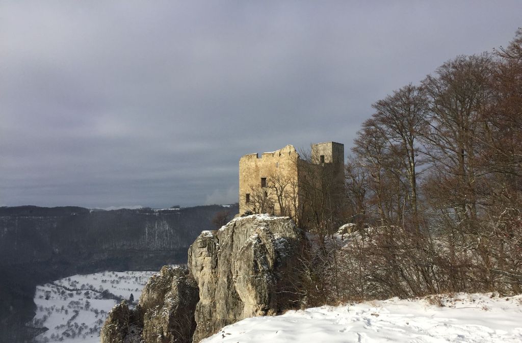 Die Burgruine Reußenstein im Landkreis Esslingen