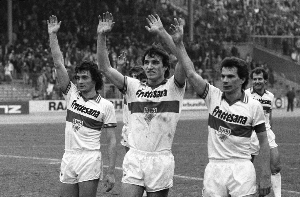 1979 wurden die Stuttgarter – hier Bernd Martin, Bernd Klotz und Hermann Ohlicher (von links) – Vizemeister.