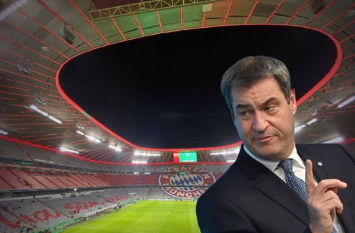 Der bayerische Ministerpräsident Markus Söder hat sich für eine Verschiebung des Rückrundenauftakts des FC Bayern gegen Gladbach ausgesprochen. Foto: imago images/Sven Simon/Frank Hoermann/SVEN SIMON via www.imago-images.de