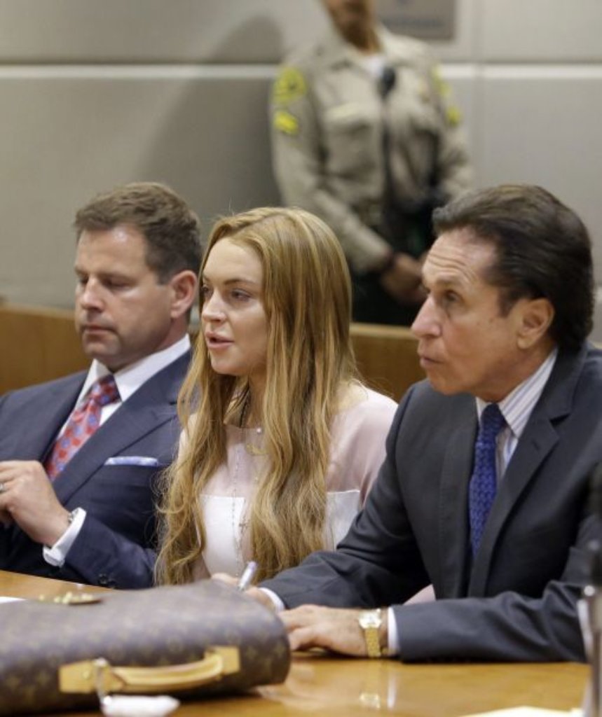 Lindsay Lohan am Montag vor Gericht.