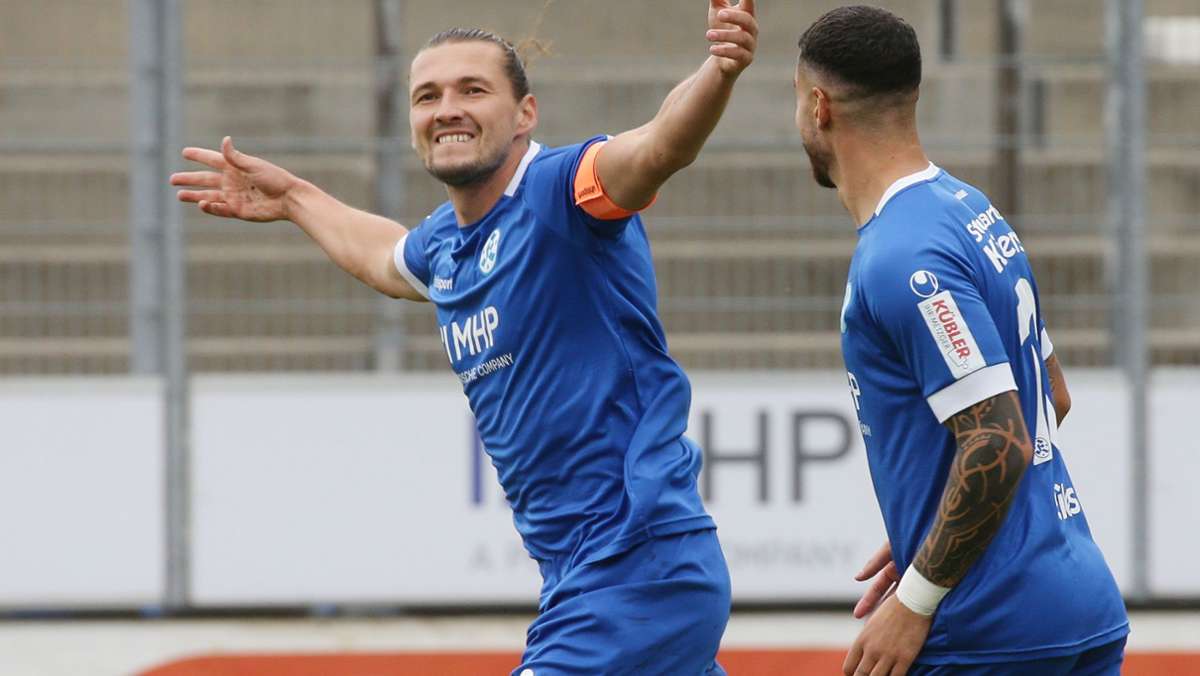 Stuttgarter Kickers gegen 1. FC Rielasingen-Arlen: Mijo Tunjic erzielt Doppelpack bei deutlichem Heimsieg