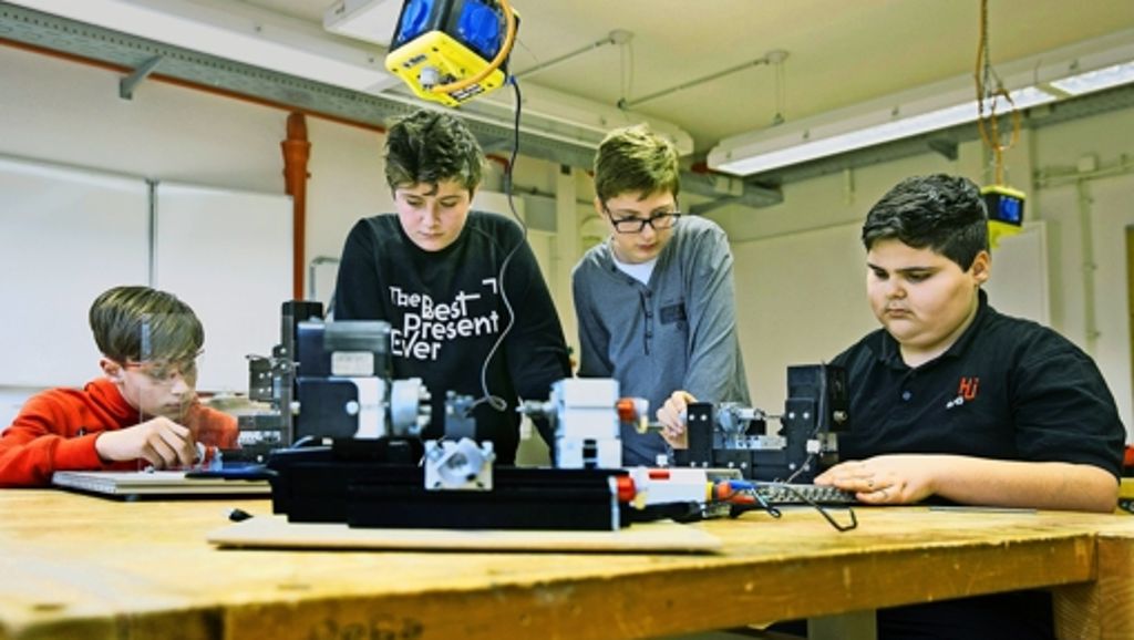 Projekt an der Uhinger Hieberschule: Technik-Akademie als Teil der Begabtenförderung