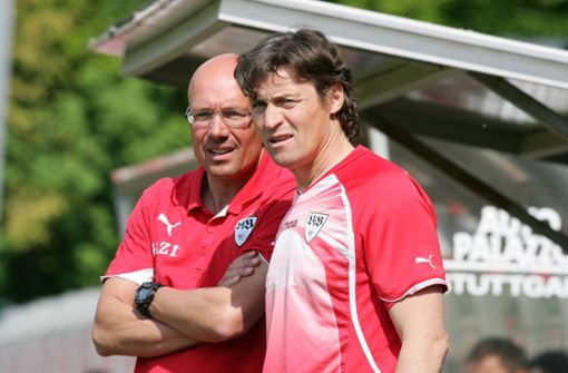 Jürgen Seeberger (li.) und Walter Thomae arbeiten nun wieder gemeinsam beim FC Vaduz. Foto: imago sportfotodienst/imago sportfotodienst