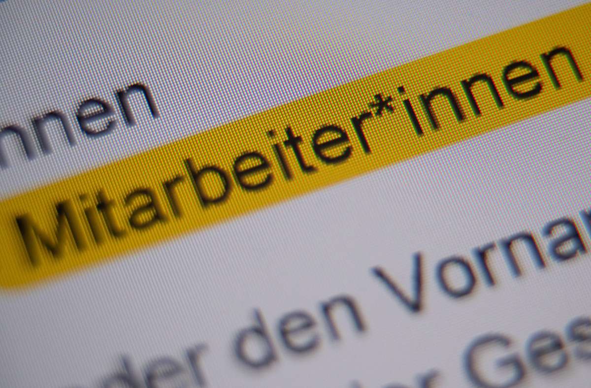 Streit Um Gender Sprache Stadt Stuttgart Als Vorreiter In Stuttgart Stuttgarter Zeitung
