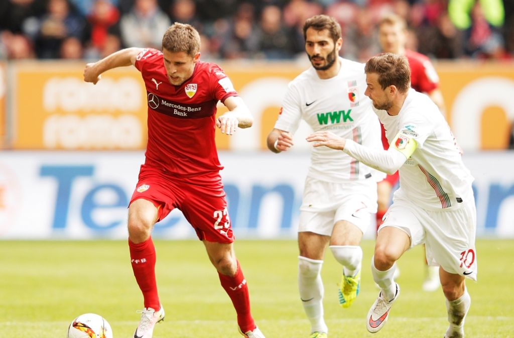Artem Kravets vom VfB Stuttgart gibt Gas.