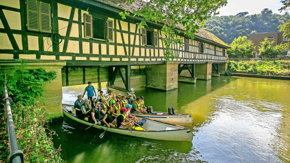 Ferientipp im Kreis Esslingen: Mit dem Kanu durch die Wasserstraßen