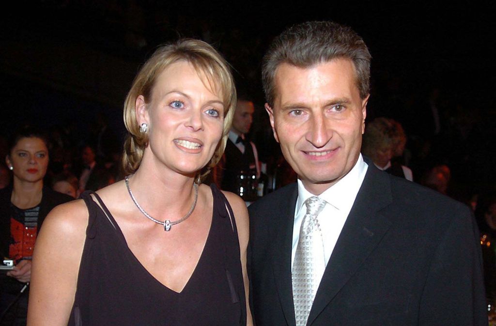 Oettinger mit seiner ersten Frau im Jahr 2004 beim Presseball.