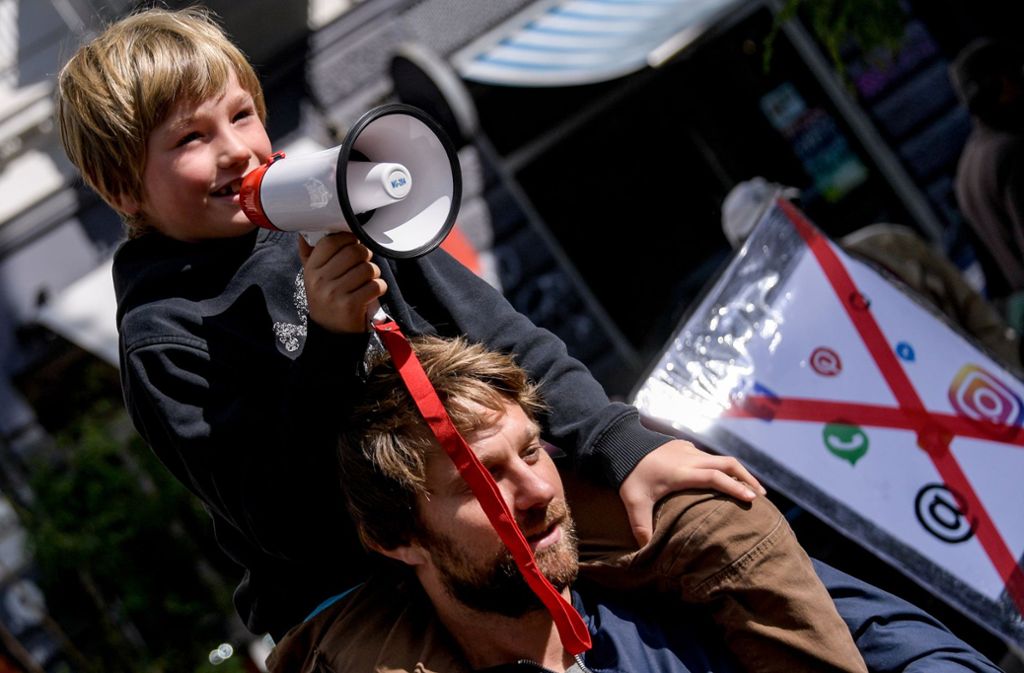 Der Initiator der Kinder-Demo: der siebenjährige Emil Rustige.