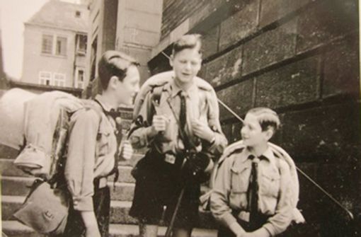 Oskar Kunze (rechts) mit seinen zwei Brüdern. Im Bildbestand für unser Projekt „Stuttgart 1942“ finden sich Spuren seines Lebens. Wir zeigen sie in der Bildergalerie. Foto: privat