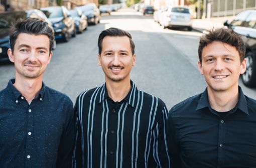 Die Vialytics-Gründer Achim Hoth, Danilo Jovicic und Patrick Glaser (von links) haben zehn Millionen US-Dollar an frischem Risikokapital eingesammelt und verfolgen große Pläne. Foto:  