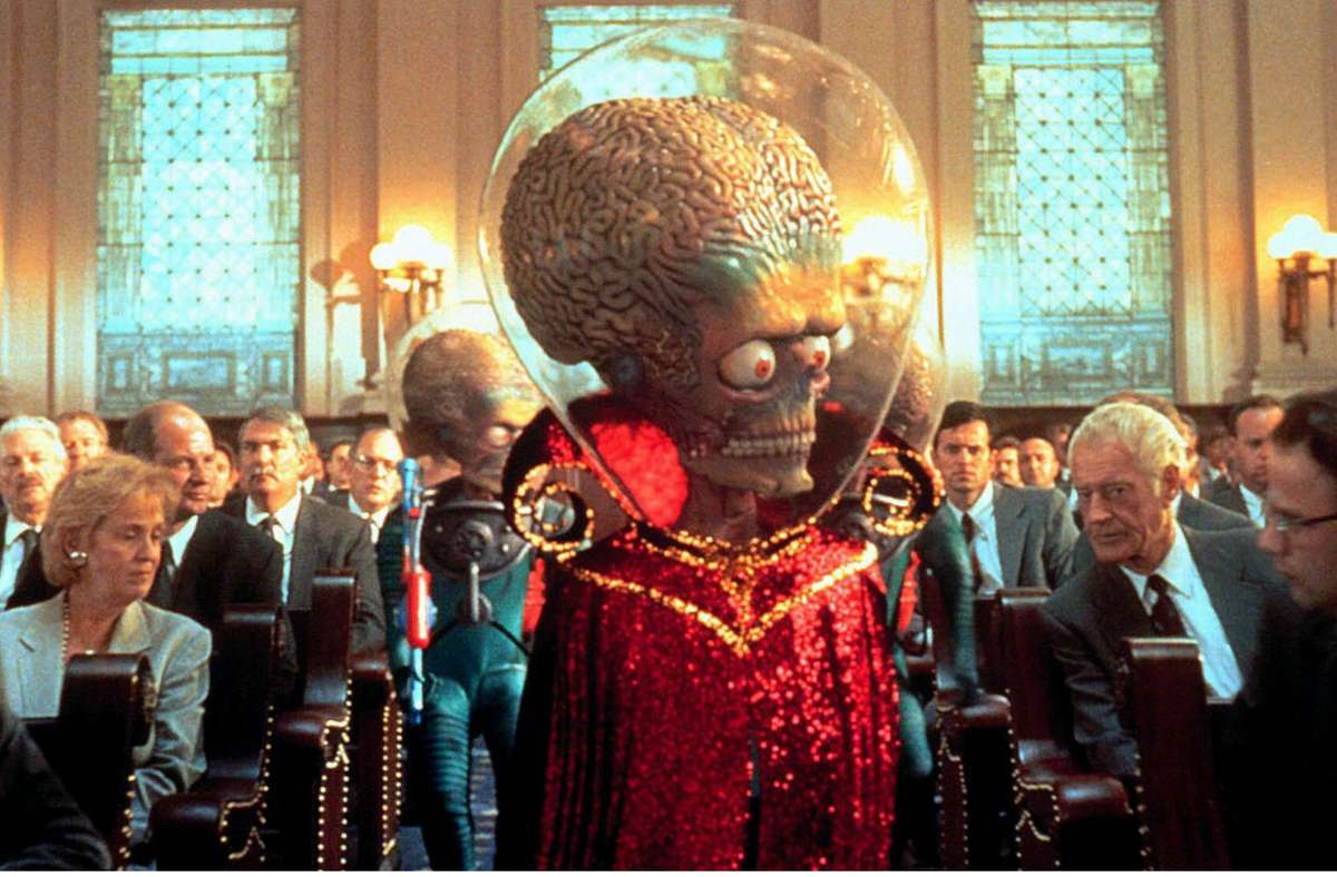 Die Marsianer aus Tim Burtons „Mars attacks“ sind dagegen die fiesesten Aliens der Filmgeschichte.