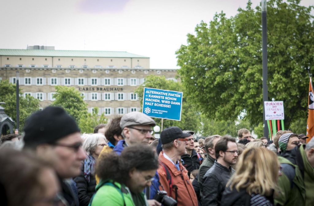 Eindrücke des March for Science in Stuttgart.