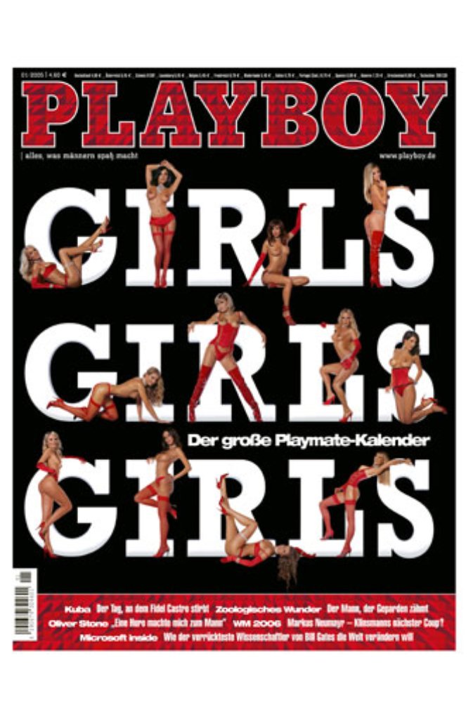 Platz 1: "Girls, Girls, Girls" könnte so etwas wie das Playboy-Motto sein. Die Januar-Ausgabe 2005 ging 402.741 Mal über den Ladentisch - ein Rekord, an dem bislang noch nicht gekratzt wurde.