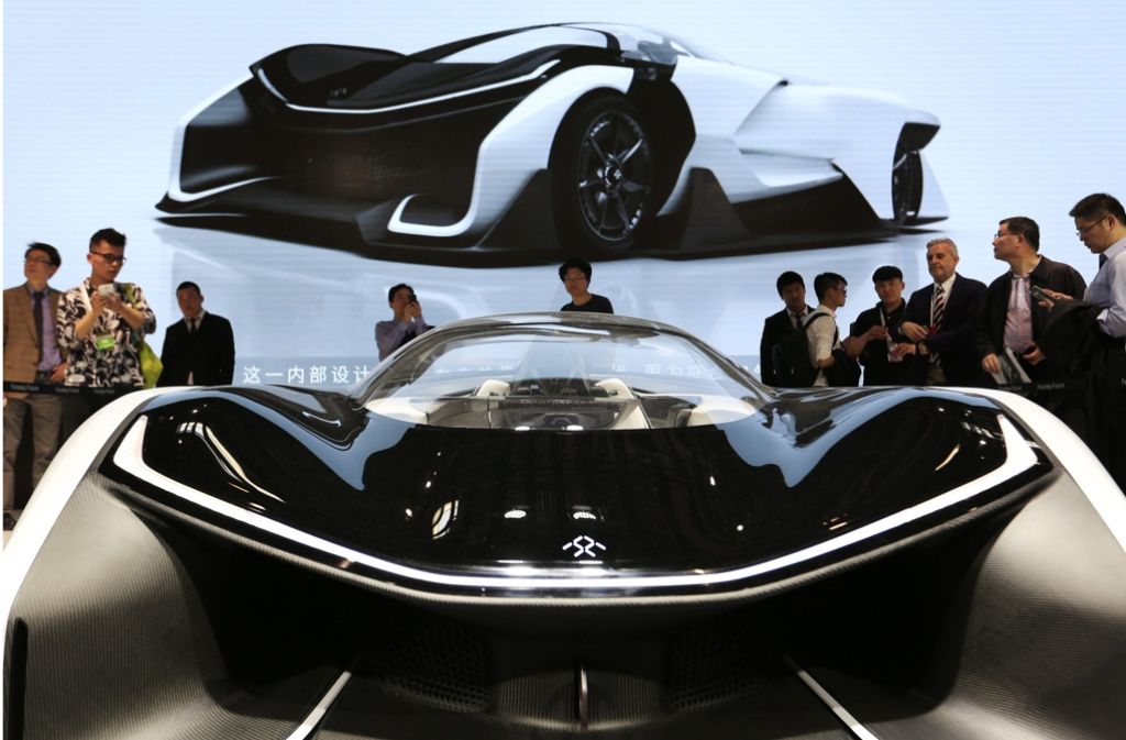 Der FF Zero 1 von Faraday Future auf der Auto China 2016.