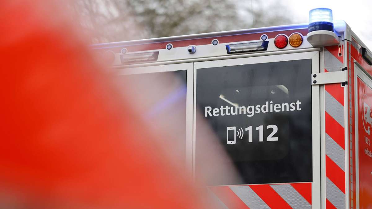 Rettungseinsatz in Echterdingen: Motorradfahrer nach Unfall schwer verletzt