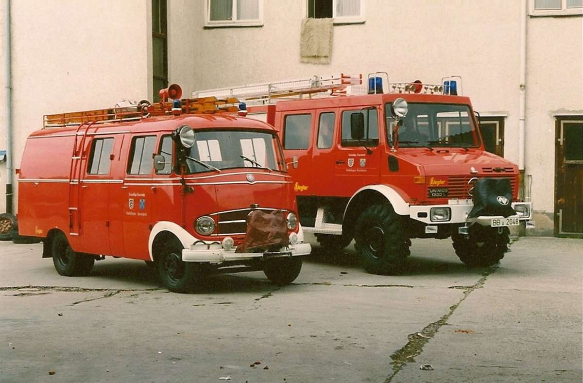 Mit der Eingemeindung wurden auch die Feuerwehrautos besser.