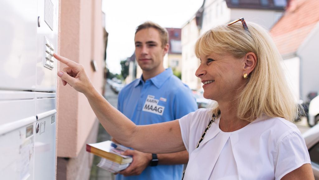 CDU-Kandidatin Karin Maag: Volksnah auf Stimmenfang