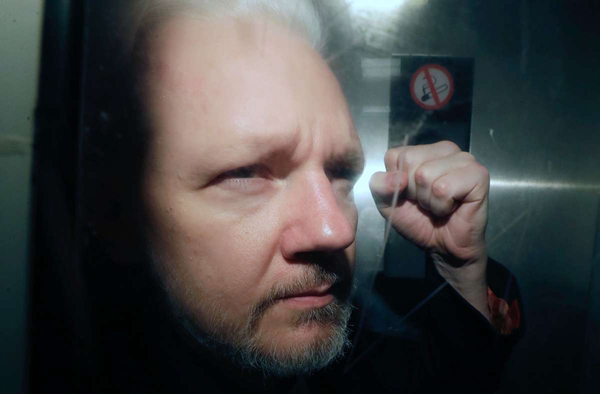 Wikileaks-Gründers Julian Assange ist in Haft, wird in Stuttgart aber ausgezeichnet. (Archivbild) Foto: dpa/Matt Dunham