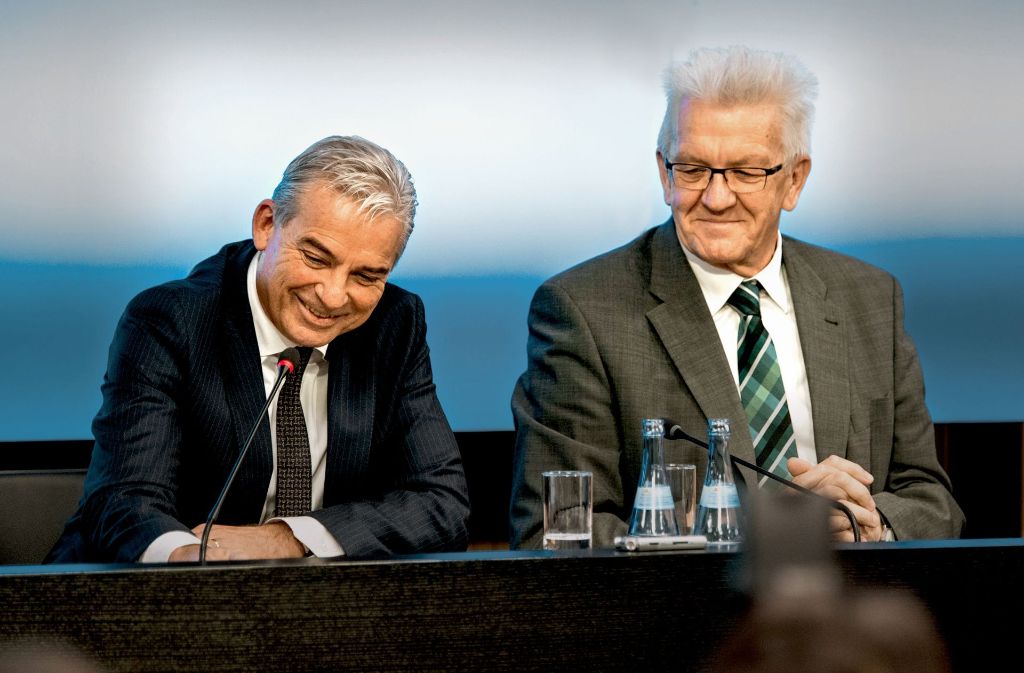 Thomas Strobl (links) und Winfried Kretschmann können ganz gut miteinander. Da fällt kein schlechtes Wort über den anderen – nicht einmal im Hintergrund.