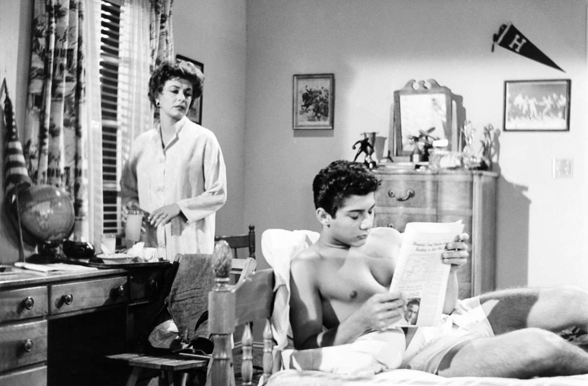 Paul Anka 1961 mit Ruth Roman in dem Spielfilm „Look in any Window“