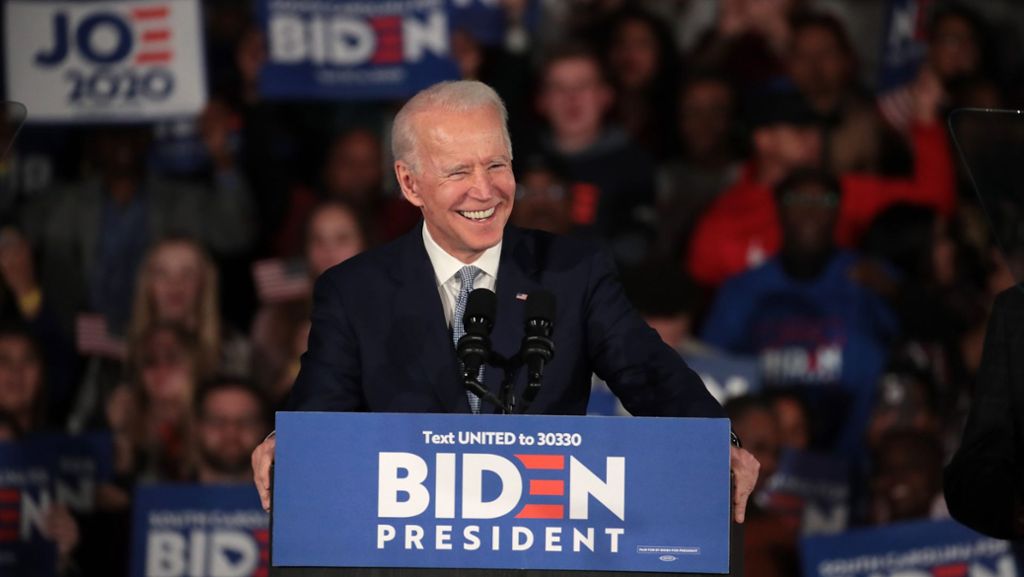 Vorwahl-Sieg in South Carolina: Joe Biden hofft  auf Schwung für „Super Tuesday“