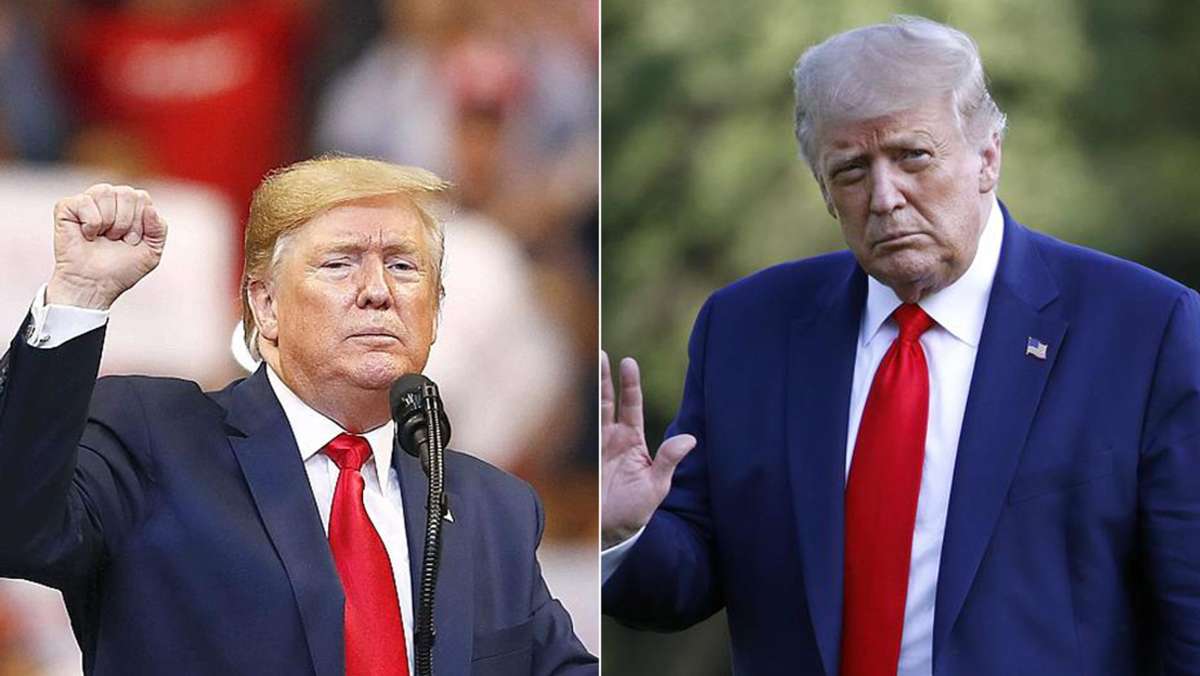  Was ist nur mit Donald Trumps Haaren passiert? Plötzlich leuchten sie nicht mehr charakteristisch orange. Hat der US-Präsident aufgehört, künstlich nachzuhelfen? 