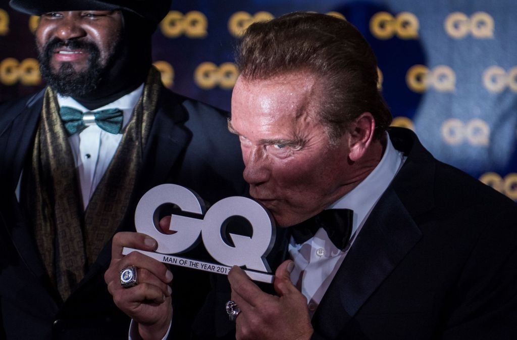 Ex-Gouverneur und Terminator-Legende Arnold Schwarzenegger bei den „GQ Men of the Year Awards 2017“.