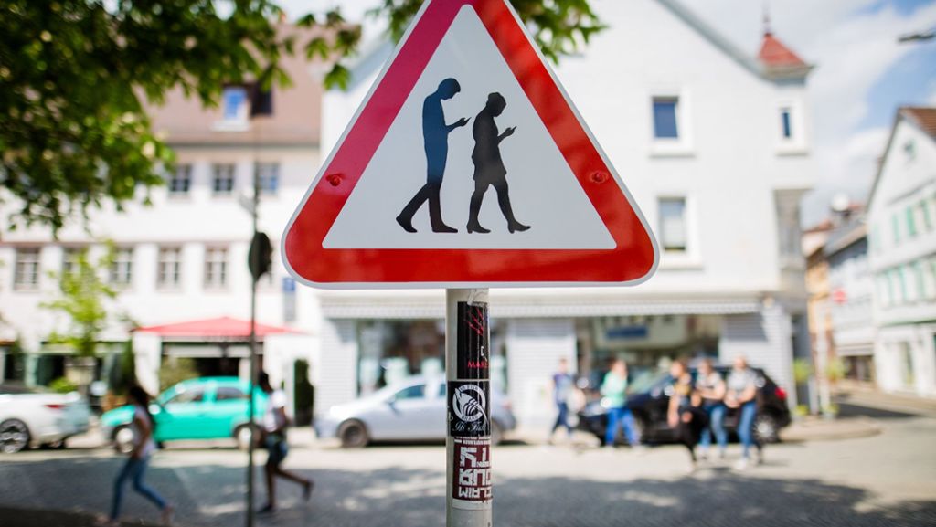 Smombie-Schild in Reutlingen: Verschwundenes Smombie-Schild gibt Rätsel auf