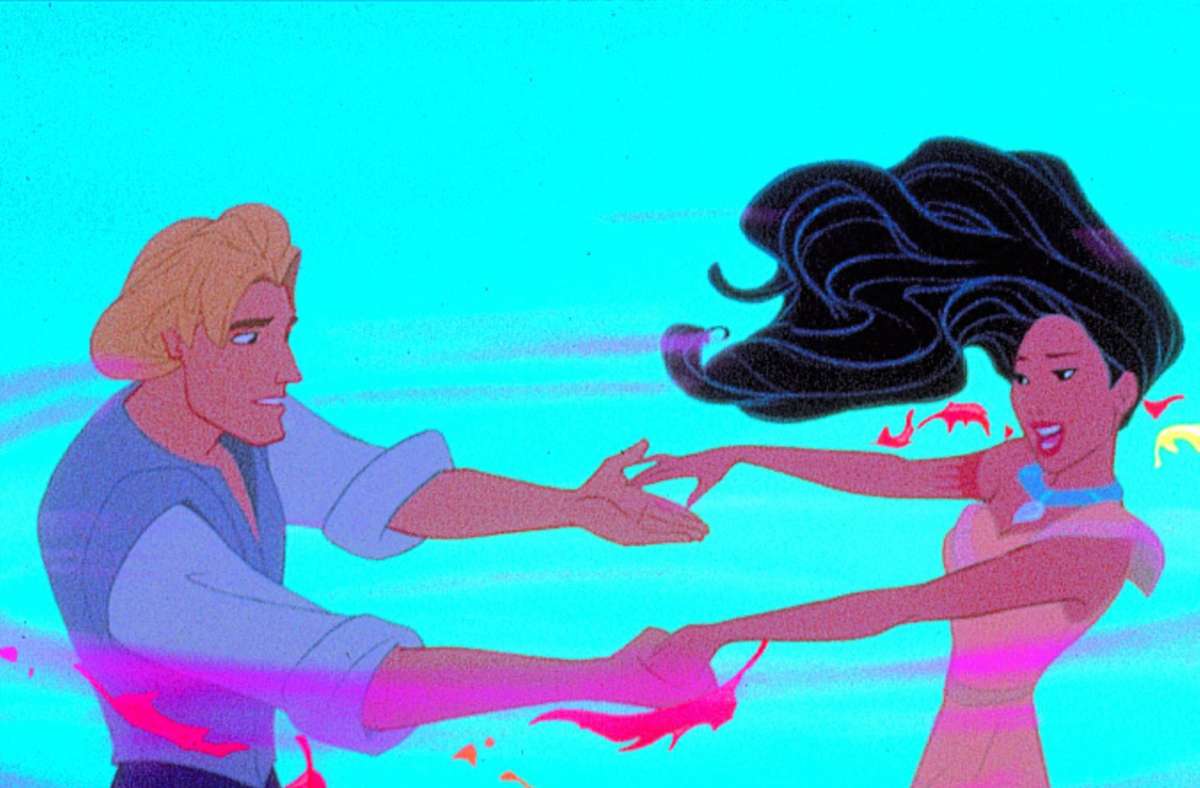 Pocahontas und John Smith im Glückstaumel - in Disneys „Pocahontas“ (1995)
