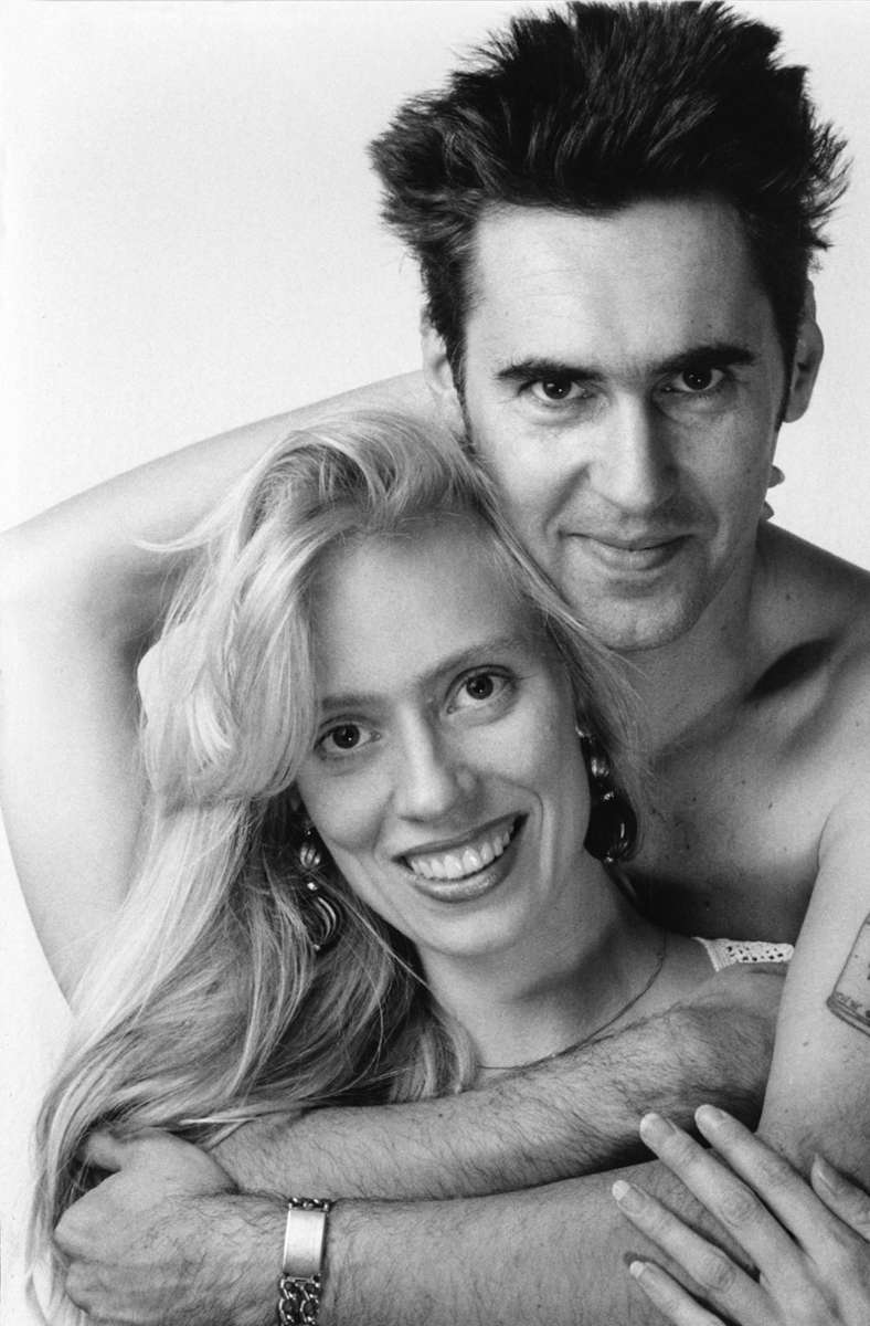 Anja Caspary und Hagen Liebing zu Beginn ihrer Beziehung. Kennengelernt haben die beiden 1992 in Berlin.