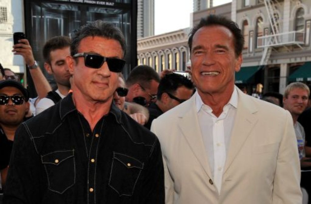 Auch die Hollywoodlegenden Sylvester Stallone und Arnold Schwarzenegger besuchten die weltgrößte Comic-Messe.