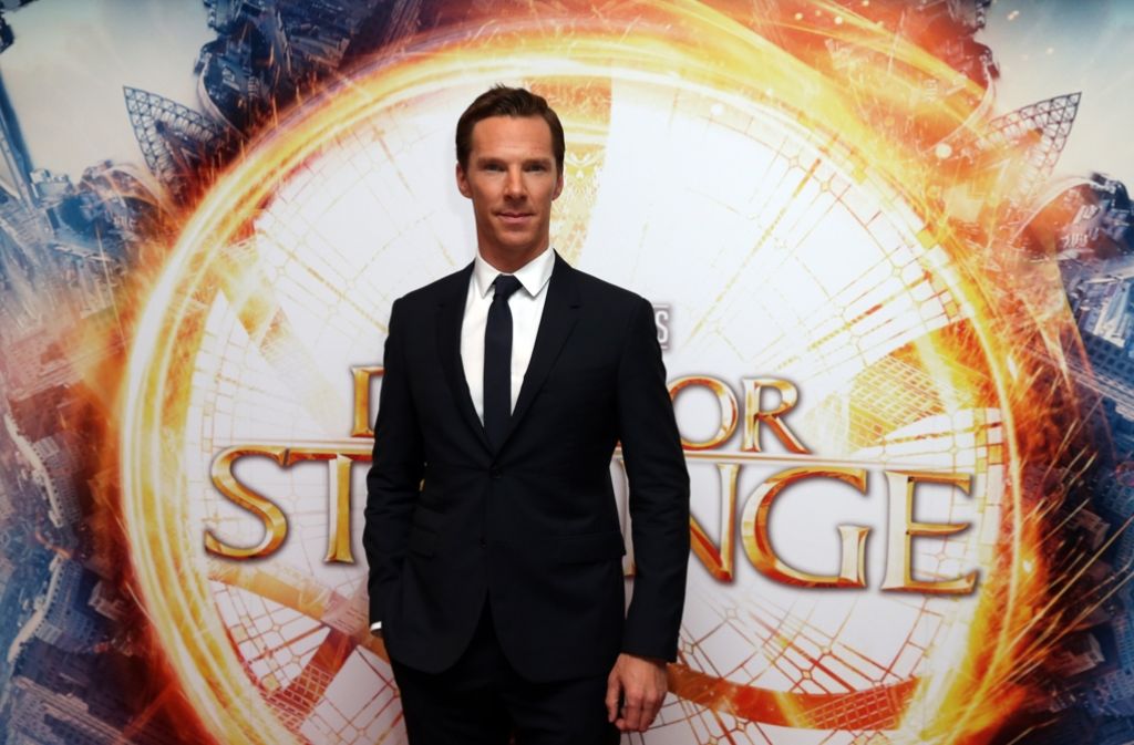 „Doctor Strange“ Darsteller Benedict Cumberbatch bei der London-Premiere des Films. Foto: Invision