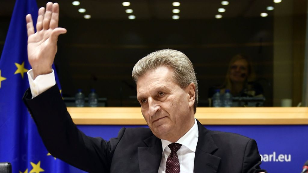 Günther Oettinger in der Kritik: Gute Figur