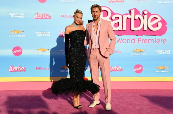 „Barbie“-Weltpremiere in Los Angeles: Die Welt ist rosarot – und Margot Robbie trägt Barbies Kleid