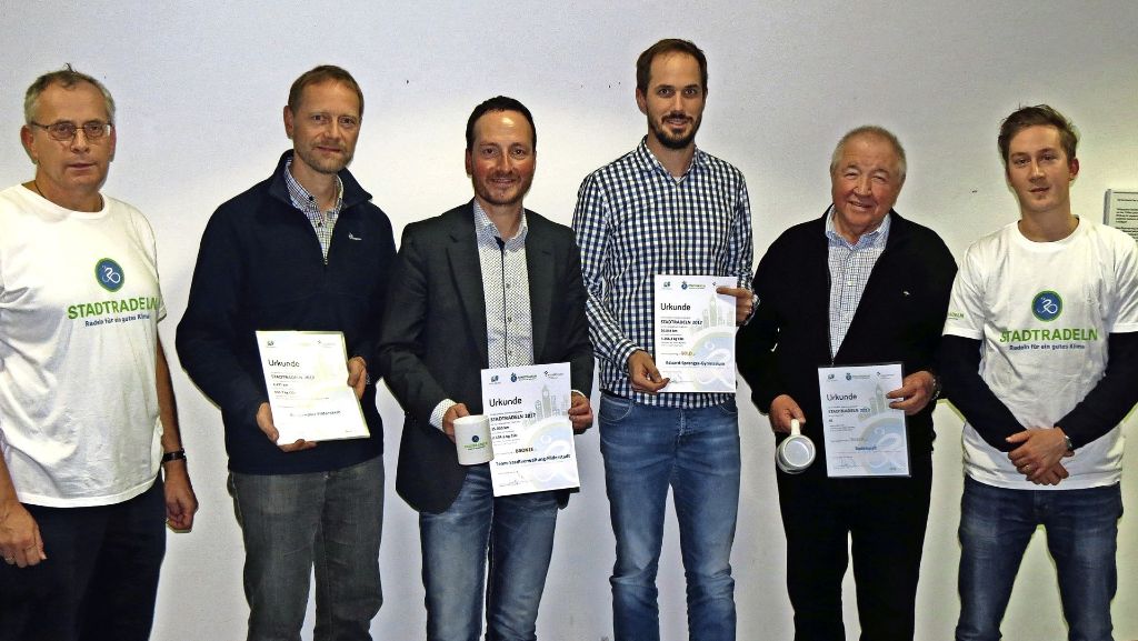 Auszeichnung in Filderstadt: Stadtradeln setzt Impulse