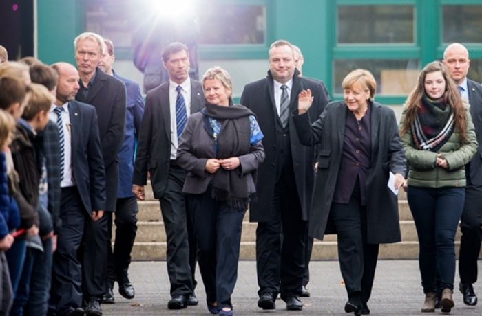 Merkel besucht Angehörige in Haltern