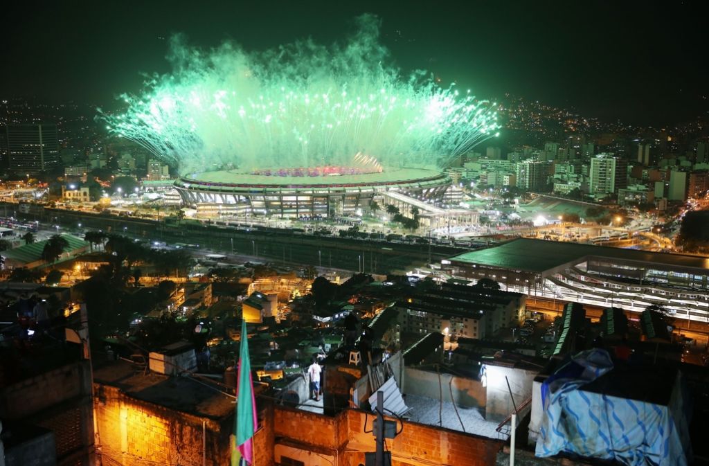 Die Eröffnungsfeier in Rio de Janeiro: Farbenprächtig und schrill.