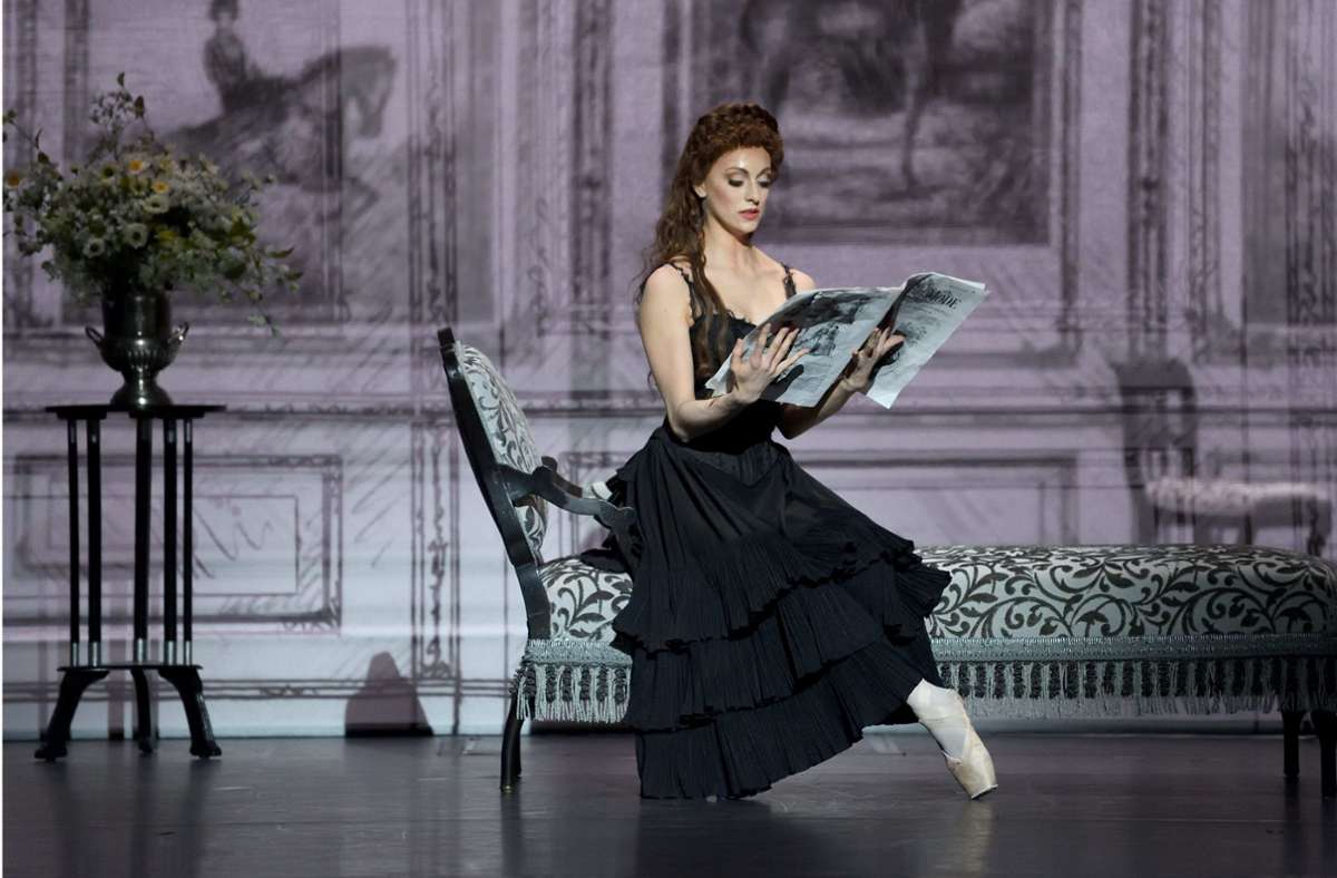 Daiana Ruiz als Kaiserin Elisabeth in Kenneth MacMillans Ballett „Mayerling“ Foto: Stuttgarter Ballett/SB