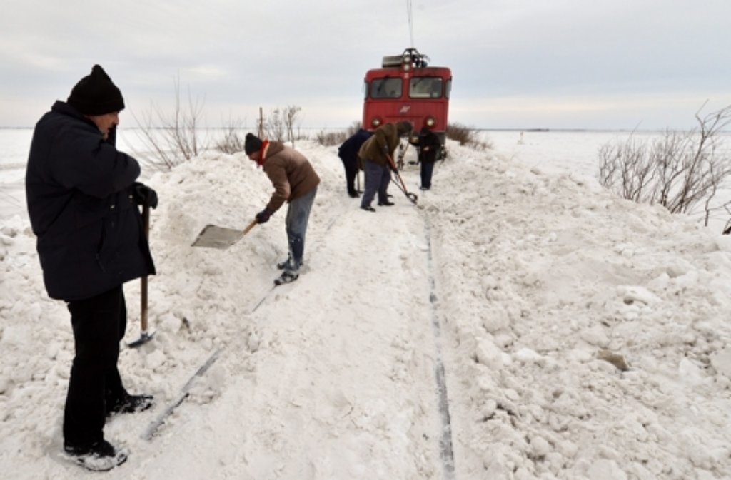 Schneemassen machten den Menschen vor allem in Serbien zu schaffen.