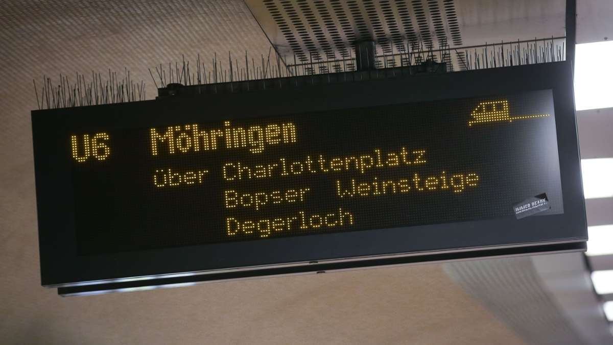 Stadtbahnverkehr in Stuttgart und Leinfelden: U5 und U6 im November zwei Mal je eine Woche unterbrochen