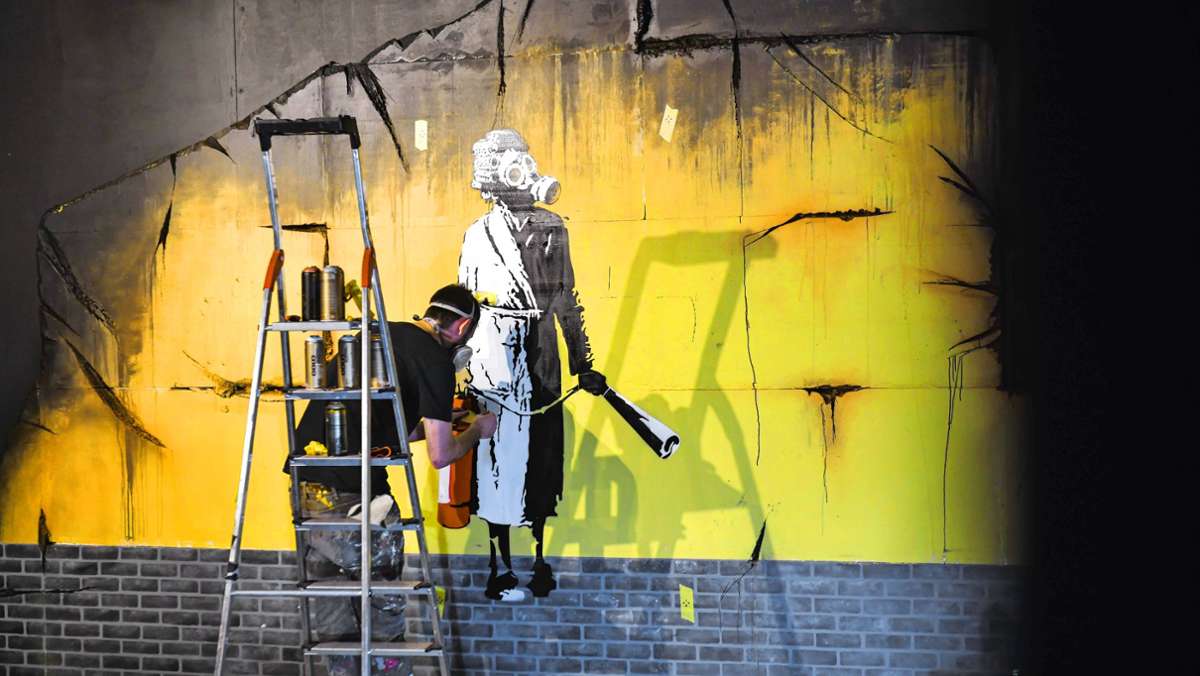 Königsbau-Passagen in Stuttgart: Was sagt Banksy zur Ausstellung?