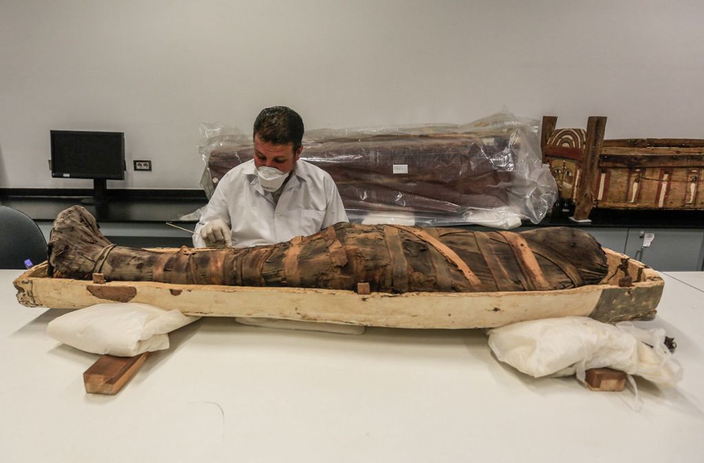 Mumie aus der König-Tutanchamun-Sammlung.